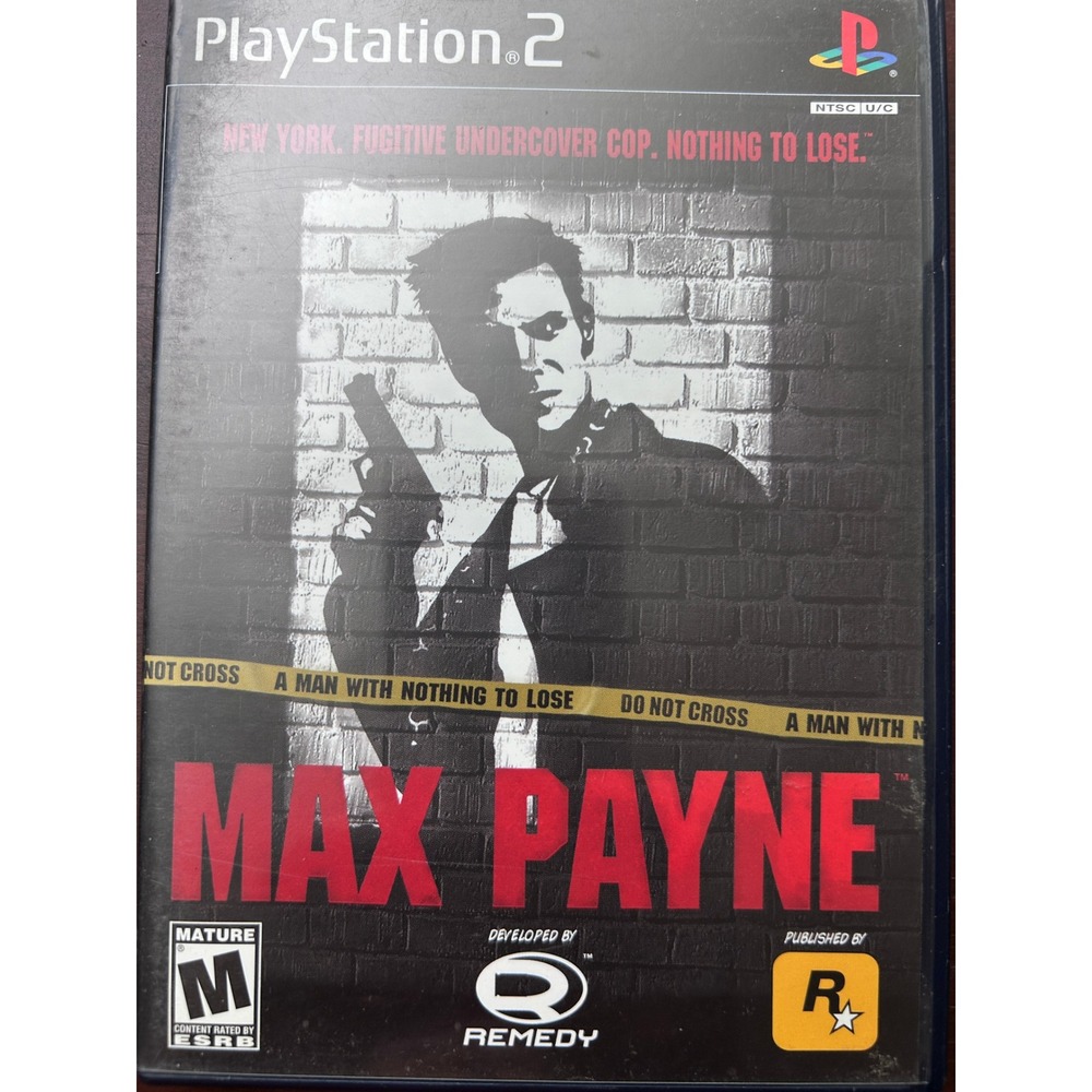Max Payne Sony PlayStation 2 PS2 Game Rockstar Games Remedy SLUS-20230 CIB